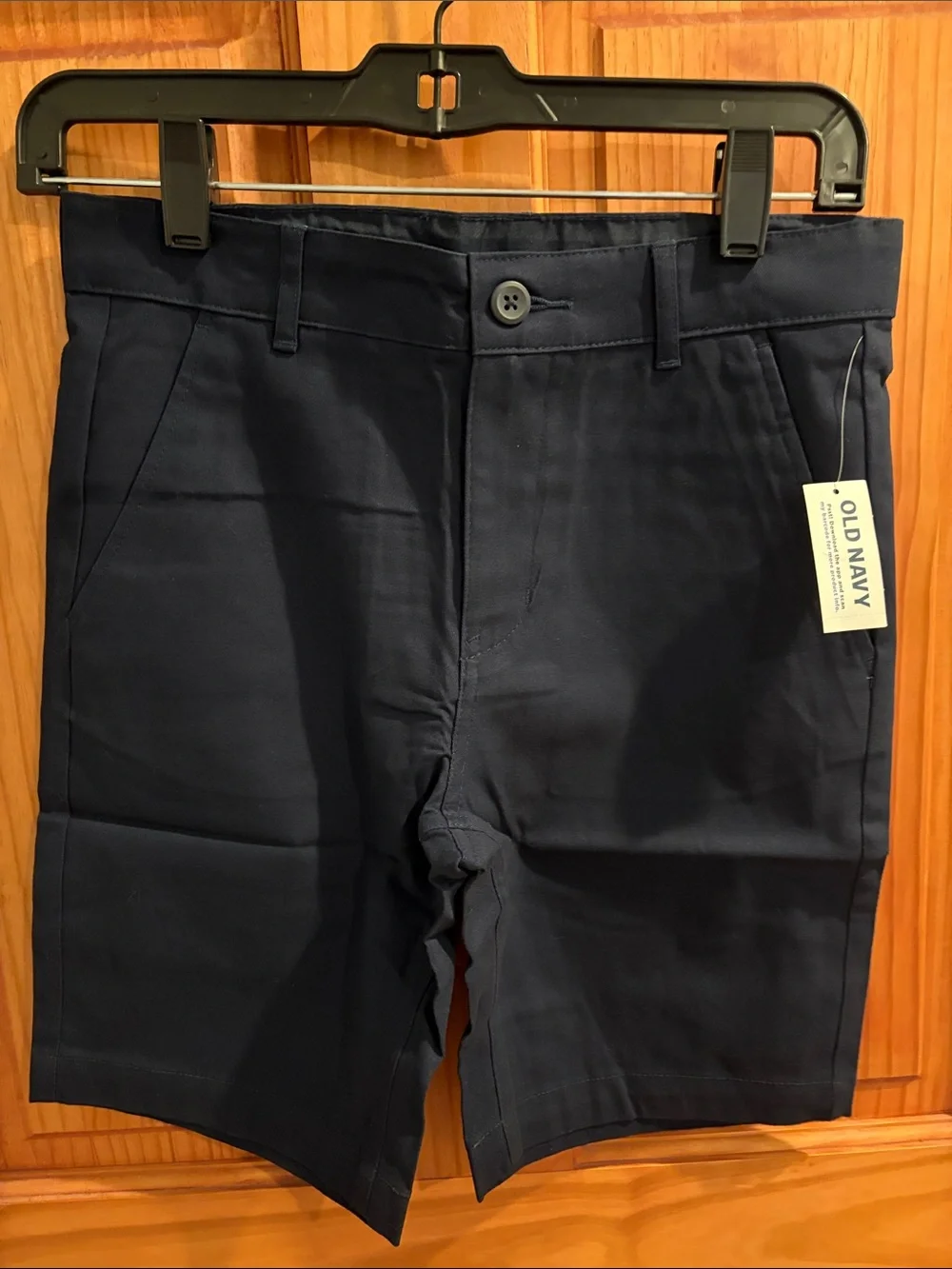 Old Navy Boys’ Navy Flat-Front Chino Shorts and Pants Set